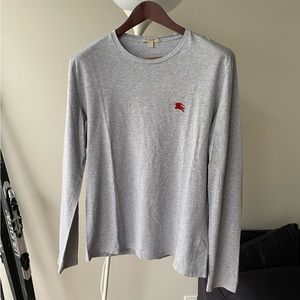 Burberry Long Sleeve T-shirt Medium Light Gray